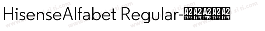 HisenseAlfabet Regular字体转换